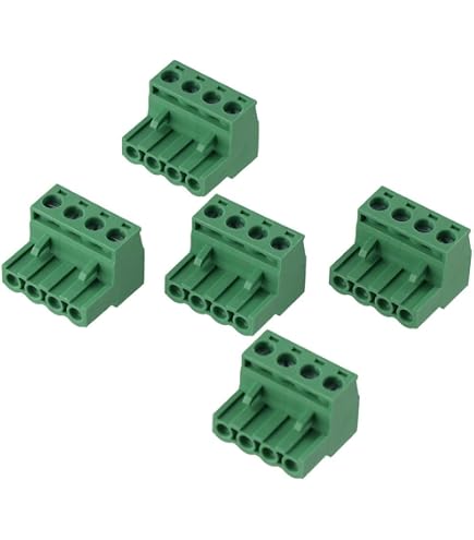 Tcenofoxy Phoenix Connector Terminal Block, 10Pcs 3.96mm Screw