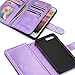 UrbanDrama iPhone 8 Plus Case iPhone 7 Plus Case, Glitter Sparkly Flip Wallet Folio PU Leather Credit Card Slots Protective Case Cover for iPhone 7 Plus, iPhone 8 Plus 5.5 Inches, Purple