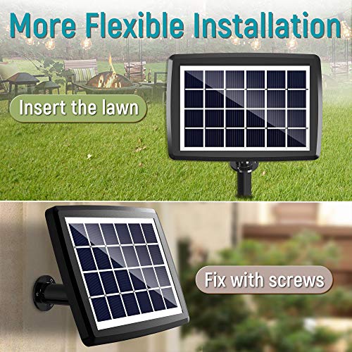 48FT Solar String Lights Outdoor Waterproof Shatterproof Vintage