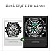 Men's Sports Digital Analog Stylish Watch Dual Electronic Quartz Movement Backlight with Outdoor Waterproof