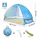 BATTOP Pop Up Beach Tent Camping Sun Shelter Outdoor Automatic Cabana 2-3 Person Fishing Anti UV Beach Tent Beach Shelter, Sets up in Seconds (LightBlue)