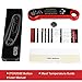 uvistare Digital Meat thermometer, Instant Read Thermometer, 2-4s Ultra-Fast Waterproof Cooking Thermometer for Grilling, Smoker, Oven (2 Batteries & Temperature Guide Included)