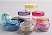 yueton?10 Empty Clear Boday Multi Color Top Lid Plastic Sample Containers 5 Gram Size Cosmetic Containers Pot Jars Eyshadow Container Lot