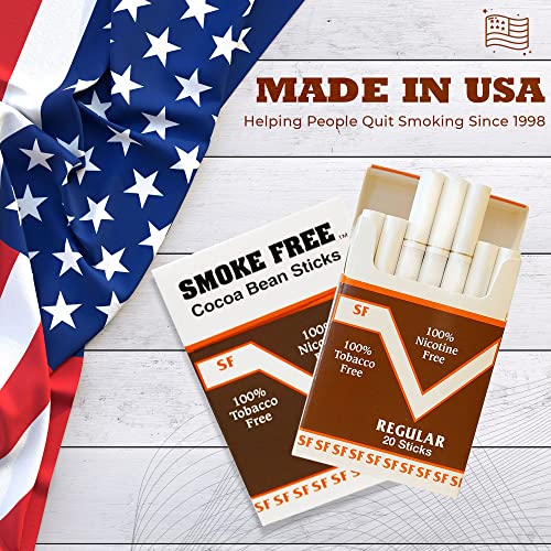 tobacco free usa Smoke Free Herbal Cocoa Cigarettes - 10 Packs Regular - 100% Tobacco & Nicotine  Free - Non Addictive - Tobacco Substitute - Premium Regular Flavor - 1  Carton (200 Sticks) in Saudi Arabia