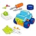 Joyin Toy Take-a-part Train, Truck, Helicopter and Submarine Toys with Power Drill Driver Construction Tool Toddler Push Car Toy Set