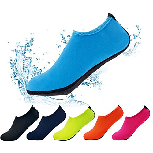NUWFOR Men Women Yoga Surf Beach Snorkeling Socks Swimming Diving Socks Swim Shoes(Navy,US:9-9.5) - Thumbnail 5