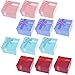 BCP 12pcs Assorted Color Small Hard Gift Box for Ring Earring Jewelry, 1-5/8 x 1-5/8 inches