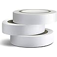 Wapodeai 3PCS White Electrical Tape, Premium White Waterproof Tape, Flame Retardant Indoor Outdoor High Temperature Resistance Electric Tape, 0.62 in X 49 ft
