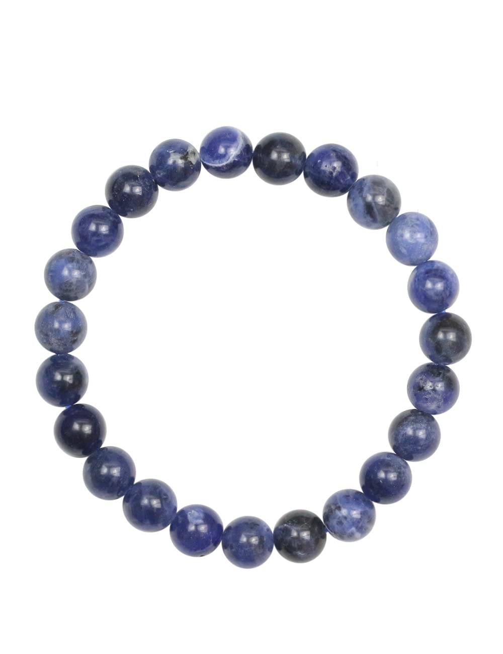 Sodalite Crystal Beads Bracelet 8mm Natural Gemstone Beaded Bracelets Healing Crystal Bracelet for Women Mothers Day Gifts
