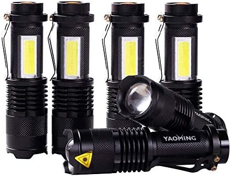 Whaply Mini Small LED Taclight Lantern Flashlight ,Por Camping Lantern for Home Emergency Use, Hurricane, Outage or Gift-Giving (6 Pack)