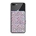 ClarksZone Flip Card Holder Pocket, Sequins Glitter Wallet Case [3M Adhesive] Stick On Slim Credit Card ID Card Slot for Phone Case,Android,iPhone Xs Max/XR/XS,iPhone 13,iPhone 13 Plus,iPhone 12