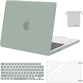 MOSISO Compatible with MacBook Pro 14 inch Case 2026 2025 2024 2023 2022 2021 M5 M4 M3 M2 M1 A3434 A3112 A3185 A3401 A2918 A2992 A2779 A2442,Hard Case&Keyboard Cover&Screen Film&Pouch, Antique Green