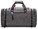 Kenox Oversized Canvas Travel Tote Luggage Weekend Duffel Bag (Grey)