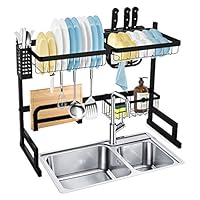 SOLEDI Over Sink Dish Rack Stainless Steel Dish Drying Rack Sturdy and Durable 72 Hours Anti Rust Test Maximize Kitchen Space Easy to Assemble (for Sink Length ≤ 24.6 inch)