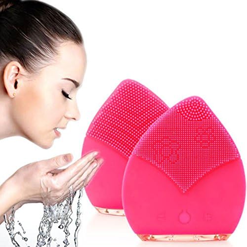 Facial Cleansing Brush for Face and Body Sensitive Skin Cleaning and Massaging Exfoliating Acne Cleanser Silicone Sonic Waterproof Electric Rechargeable Cleansing System