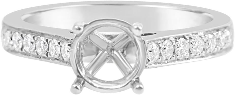 14 Karat White Gold Diamond Engagement Ring (.25 ctw)