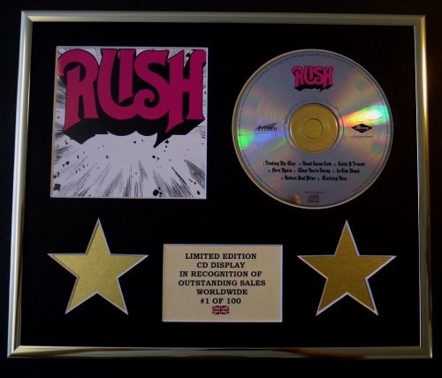 RUSH/CD DISPLAY/LIMITED EDITION/COA/RUSH