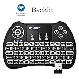 Mini 2.4Ghz Backlight Wireless Keyboard Mouse Touchpad Rechargeable Li Ion Battery For Pc / Pad / Xbox 360 / Ps3 / Google Android Tv Box / Htpc / Iptv