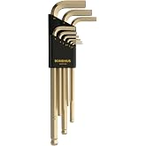 Bondhus 38099 GoldGuard Ballpoint L-Wrench Set - 9 Pc. Metric