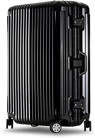 Kroeus ABS+PC Trolley Luggage Suitcase Lightweight Hardshell with TSA Lock Dual Mute Spinner Wheels (29", Black3)