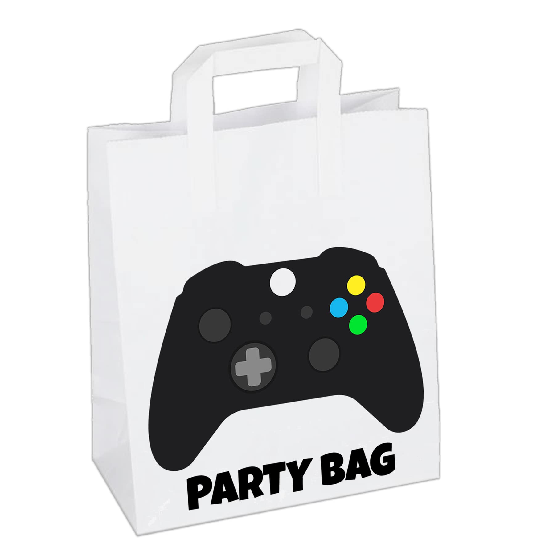 AK Giftshop Gaming Gamer Xbox Themed Party Bags Goody Loot Treat Gift Bags (Pack of 6)