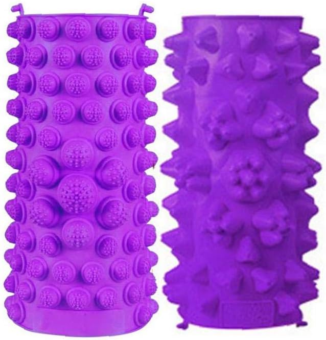 Kacniohen 2pcs Foot Massage Pad Tpe Thicken Acupressure Sheet Reflexology Acupuncture Mat Game Accessory Green