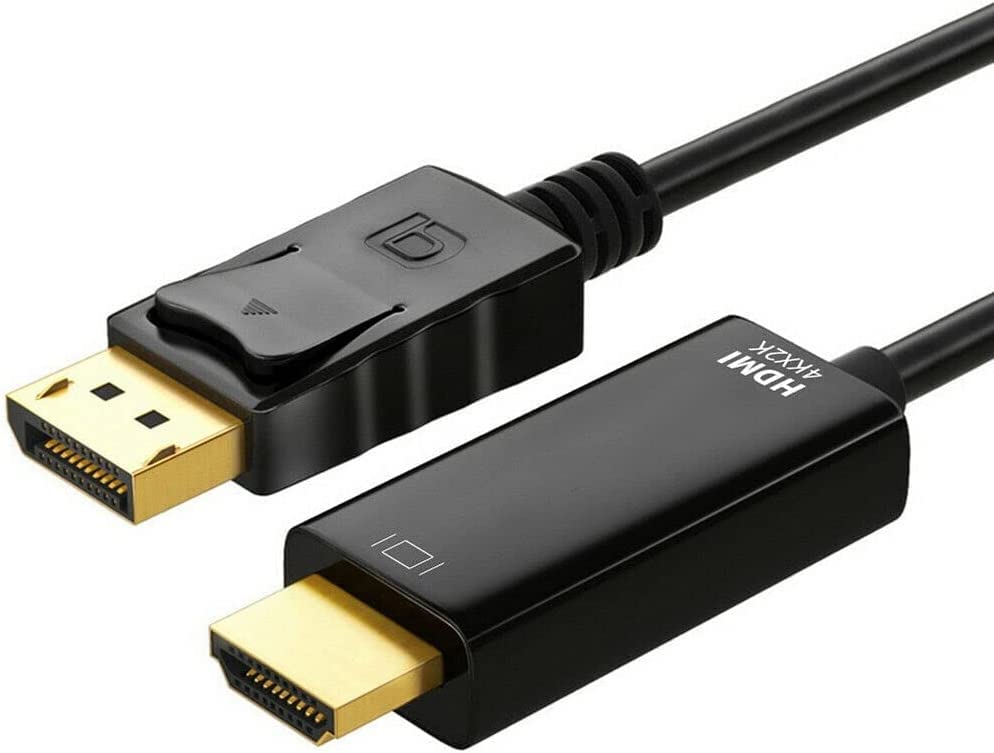 Multibao DisplayPort DP to HDMI Cable, 4K Resolution, Display Port (DP) to HDMI Lead for Monitor,PC,Laptop,Projektor (1 Metre)