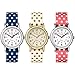 Timex Weekender Dots Small Casual Analog Watch w/ Reversible Slip-Thru Strap