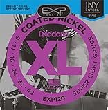 D'Addario EXP120 Coated Electric Guitar Strings, Super Light, 9-42