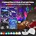 Kids Star Night Lights - 4 Set Films 360 Degree Rotating Star Projector, Bedside Lamp with USB Cable, 4 LED Bulbs, 8 Color Changing, Best for Children Baby Bedroom, Party Decorations, Christmas Gifts