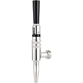 MRbrew Stout Beer Coffee Faucet 304 Stainless Steel Keg Beer Tap | For Cold Brew Coffee &amp; Nitro Beer, Beer Faucet Homebrew Kegerator Tower Tap with Standard Black Plastic Tap Handle