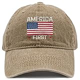 DiYYOUPIN Unisex Amfrica First Flag Cotton hat