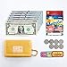 Rough Enough Kids Wallet for Teen Boys Girls Neck Lanyard Keychain Wallet with Coin Pocket Canvas Mustard Yellow