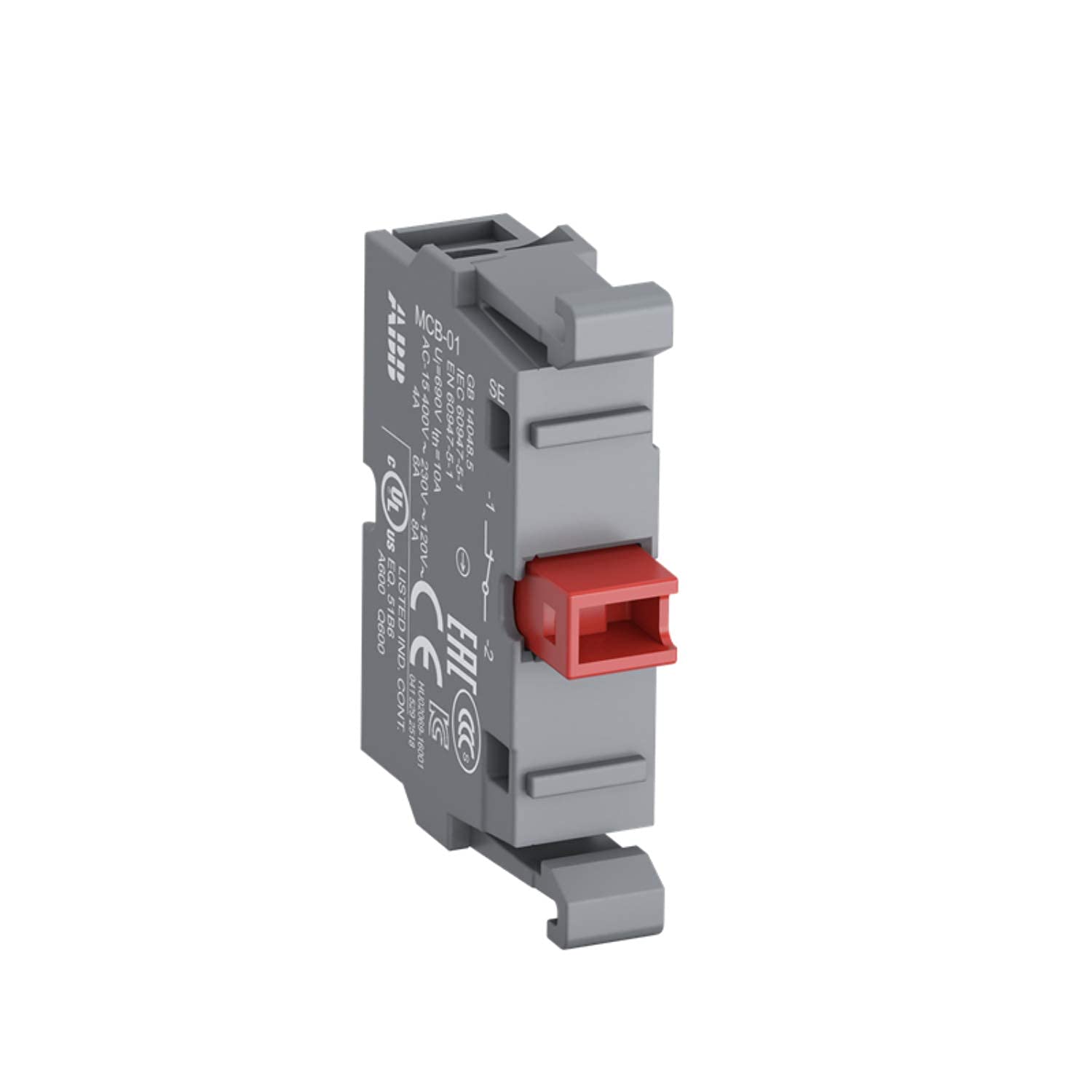 ABB MCB-01 Modular Contact Block, Front Mounting (ABB1SFA611610R1010)