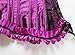 Zhitunemi Women's Satin Steel Boned Waist Trainer Corset Lace Up Boned Low Back purple Medium