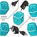 Universal Travel Adapter Power Converters All-in-One International AC Plug Adapter Fast Charging Outlet with Smart 4 USB Ports(4.5A) for US UK AUS EU More Than 150 Countries in Blue by Bonaker