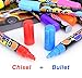 Water-Based Raniaco Chalk Markers,Set of 12 Non-Toxic,Bullet And Chisel Tips ,48 PCS Reusable Chalkboard Labels Included