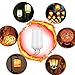 WARMOON E26 LED Flame Effect Fire Light Bulbs Flickering Fire Atmosphere Decorative Lamps for Hotel/Bars/Home Decoration/Restaurants（Upside Down Available）