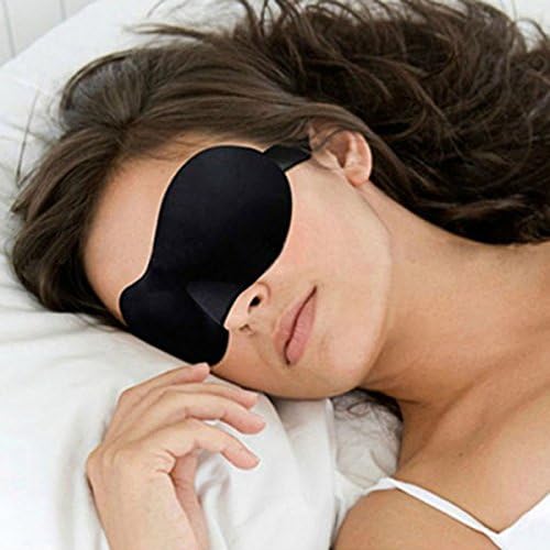 Sentexin Sleep Eye Mask & Ear Plugs Lightweight Comfortable Soft Contoured for Travel Shift Work Meditation