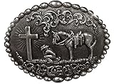 Nocona Men's Cowboy Prayer Belt Buckle