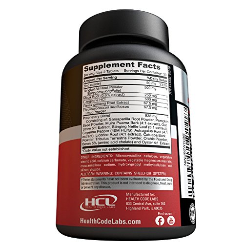 CODEBOOST Testosterone Booster for Men Enhance Libido, Vitality