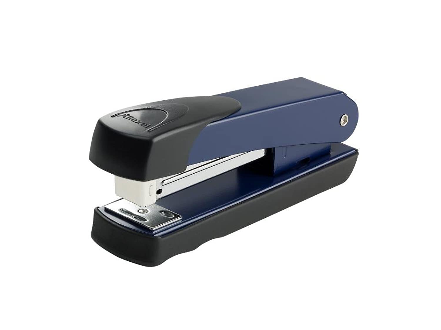 Rexel Meteor Half Strip Stapler, 20 Sheet Capacity, Uses 24/6 and 26/6 Staples, Metal Body, Blue, 2100020