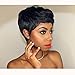 BeiSD Short Black Pixie Cut Hair Natural Synthetic Wigs For Black Women Heat Resistant Black Wig Women's Fashion Wig