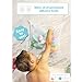 Bath Toy Organizer Includes Suction Cup Hooks and Adhesive Hooks and Tub Toy Mesh Bag White
