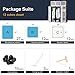 KOUSI Portable Closet Clothes Wardrobe Bedroom Armoire Storage Organizer with Doors, Capacious Sturdy, Black (6 Cubes 2 Hanging Sections)