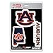 FANMATS NCAA Auburn Tigers Team Decal, Pack of 3