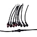BTF-LIGHTING 5 Pin Electrical Connector 24AWG IP65 Male Female Connector 7.87in/20cm Extension Cable for Car,Truck,Boat,Indoor/Outdoor LED Strip Lights/String 15mm Nut Small Size 5 Pairs