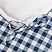 Amazon Basics Lightweight Microfiber Duvet Cover Set with Snap Buttons, Full/Queen, Gingham Plaid