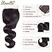 Amella Brazilian Body Wave Hair Bundles 100% Unprocessed Virgin Remy with Closure (18