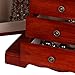 Mele & Co. Harmony Wooden Jewelry Box in Cherry Finish